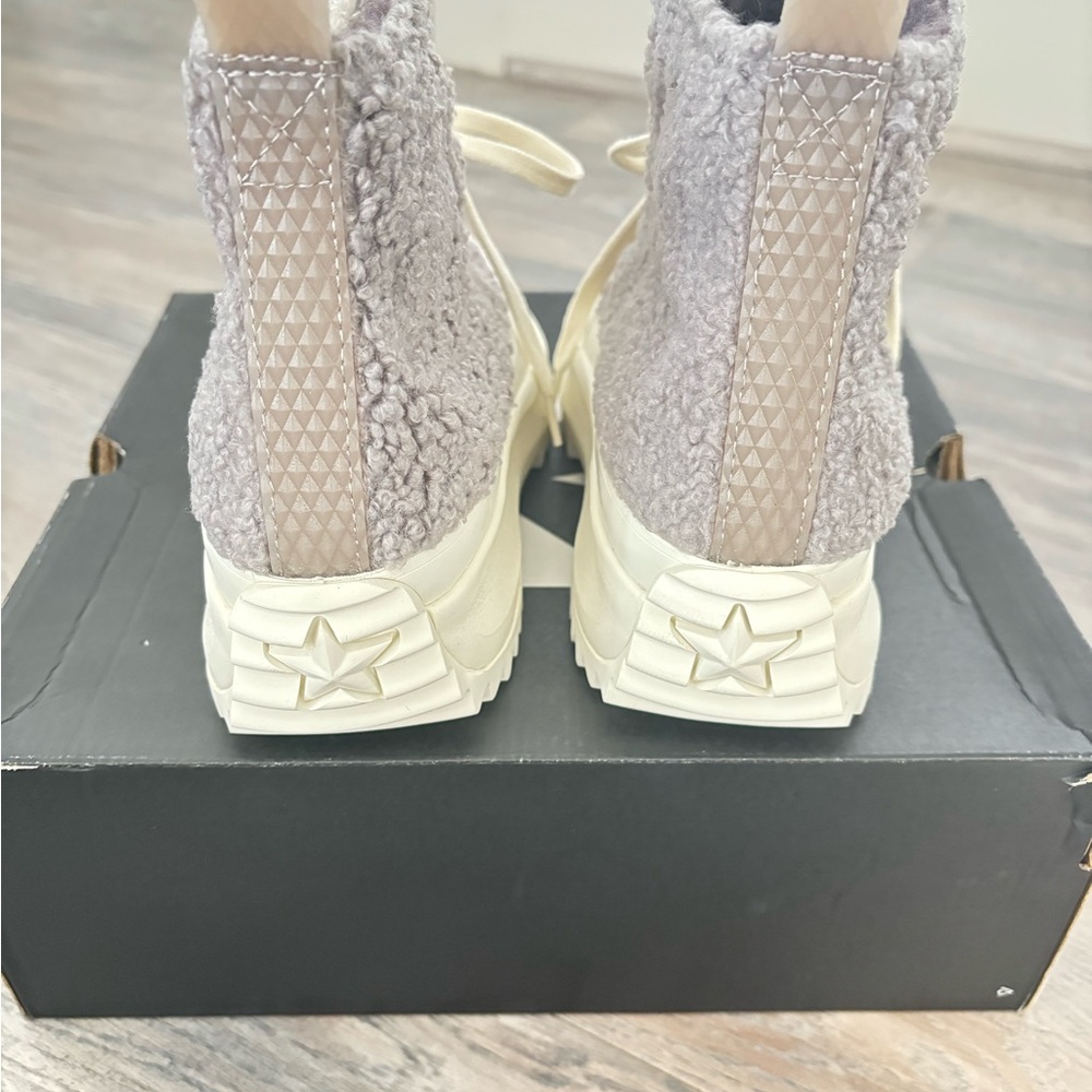 Converse Run Star Hike Sherpa High Top Sneakers Size 7.5 - Brand New with Box - Picture 5 of 7
